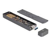 DeLOCK M.2 NVMe PCle SSD, SATA SSD, Boîtier disque dur