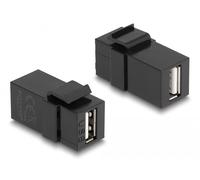 DeLOCK Mã³Dulo Keystone USB 2.0 A Femelle > USB 2.0 A Noir Marque