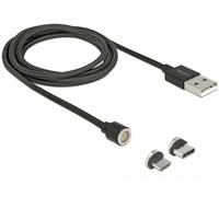 DeLOCK 85723 câble USB 1,1 m USB 2.0 USB A USB C/Micro-USB B Noir