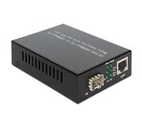 DeLOCK Media Converter 1000Base-T to SFP convertisseur de support réseau 1000 Mbit/s Noir