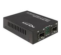 DeLOCK 86203 convertisseur de Support réseau 1000 Mbit/s Noir