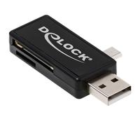DeLock Lecteur de carte OTG, SD et micro SD G