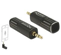 DeLOCK Microphone pour Smartphone et Tablette - Jack 3,5 mm 4 Broches - pour Smartphone Android et iPhone - Noir - Unidirectionnel - Angle de 90 degrés - Grande portée