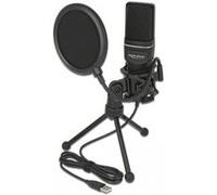 DeLOCK Set de microphone à condensateur - pour le podcasting, le jeu et le chant