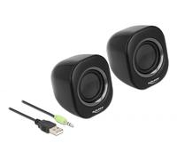 Delock haut-parleurs stéréo mini jack 3.5 mm et alimentation USB