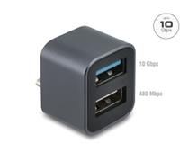 DeLock Mini hub USB C vers 2 ports USB A
