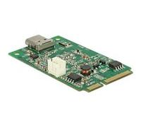 Delock Mini PCIe I/O PCIe full size 1 x USB Type-C 3.1 Gen 2 - Adaptateur USB - PCIe Mini Card - USB-C 3.1 Gen 2 x 1 G