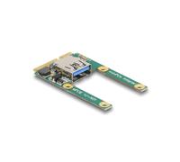 DeLOCK Mini PCIe I/O USB 2.0 Type-A - Module Interne 1 Port, Full/Half Size, 0.48 Gbit/s, 5V/0.5A, Compatible PC - Ref 80039