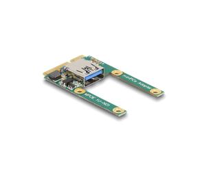 DeLOCK Mini PCIe I/O USB 2.0 Type-A - Module Interne 1 Port, Full/Half Size, 0.48 Gbit/s, 5V/0.5A, Compatible PC - Ref 80039
