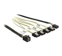 DeLOCK Mini SAS HD SFF-8643 > 4 x SATA 7 pin Reverse + Sideband, Câble