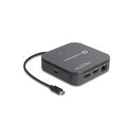 DeLOCK Mini Station d'Accueil 87789 Thunderbolt 3 : DP 8K/60Hz, HDMI 4K/60Hz, USB 3.2 Gen 1, LAN Gigabit, Audio 3.5mm, Power Delivery 3.0 60W, Compatible Windows/macOS