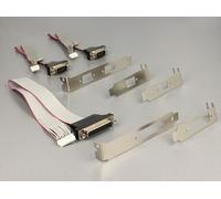 DeLock MiniPCIe I/O PCIe full size 2 x Serial RS-232 + 1 x Parallel - Adaptateur parallèle/série - PCI Express 2,0 Mini Card - RS-232 x 2 + parallèle x 1 (95246)