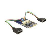 Delock MiniPCIe I/O PCIe full size 2 x USB 2.0 - Adaptateur USB - PCIe Mini Card - USB 2.0 x 2