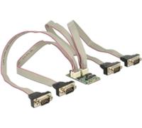 Delock MiniPCIe I/O PCIe full size 4 x Serial RS-232 with Voltage Supply - Serieller Adapter - PCIe 2.0 Mini Card