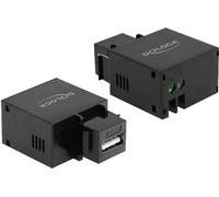 DELOCK Module Keystone avec prise de charge USB type A 2,1 A noir.