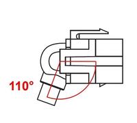 DeLOCK Module Keystone, USB 2.0 type A ho-USB type A ha, câble de 0,2m, gris
