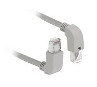 Delock Network Cable RJ45 Cat.6 S/FTP Top/Bottom Angled 0.5 m
