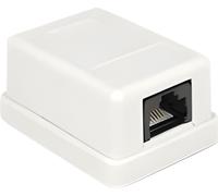 Delock - Prise Pour Montage En Surface - Rj-45 - Blanc G