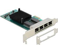 DeLock Carte réseau 88504 PCI Express x1 4 ports RJ45 Gigabit LAN i350