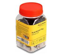 Delock - Netzwerkanschluss - RJ-45 (M) - S/FTP - CAT 6a/7 (Packung mit 25)