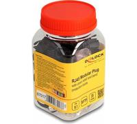 Delock - Netzwerkanschluss - RJ-45 (M) - S/FTP - CAT 8,1 - ohne Haken (Packung mit 25) (67017)