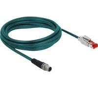 DELOCK Netzwerkkabel M12 8 Pin X-kodiert zu RJ45 St. PVC 3 m