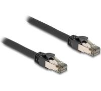 Delock - Netzwerkkabel - RJ-45 (M) zu RJ-45 (M) - 15,0m - 7,3 mm - U/FTP - CAT 6a - ohne Haken - Schwarz (80245)