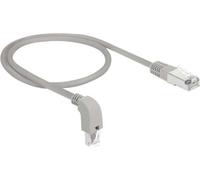 DELOCK Netzwerkkabel RJ45 Cat.6A S/FTP unten gew./gerade 0,5