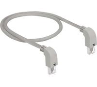 DELOCK Netzwerkkabel RJ45 Cat.6A S/FTP unten/unten gew. 0,5m