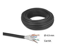 Delock Netzwerkkabel Rolle Cat.6A U/FTP 500 MHz Slim flexibel halogenfrei 50 m (80597)
