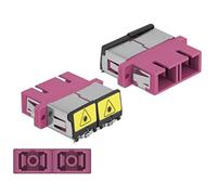 DeLOCK - Netzwerkkoppler - SC multi-mode (W) bis SC multi-mode (W) - Glasfaser - Duplex - violett (86896)