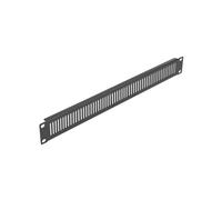DeLOCK Panneau 19" 1U Noir - Panneau Vierge Métal Ventilé - Dimensions 482 x 44 x 10 mm - Pour Armoire Réseau - Référence 66670