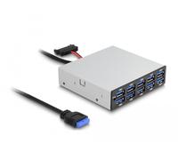 DeLOCK Panneau avant 3.5¿ USB 5 Gbps 10 x USB Type-A