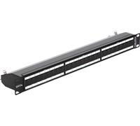 Delock Panneau de brassage 24 ports Cat.6A Noir 19''