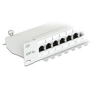Delock Panneau de brassage 24 ports Cat.6A Gris 19''
