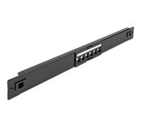 Delock Panneau de Brassage Keystone de 19'', 6 Ports, sans Outil