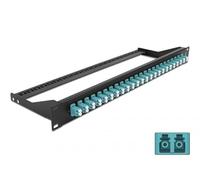 Delock Panneau de Brassage LWL 24 Ports LC Duplex Aqua 19"
