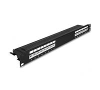 DeLOCK Panneau de distribution 19¿, 16 ports ; Cat. 6A, 1 unité, noir