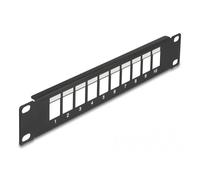 DeLOCK Panneau de distribution Keystone 10¿, 10 ports, noir