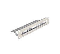 DeLOCK Panneau de Distribution Keystone 10" 1U 12 Ports Gris Métal avec Serre-Câbles (254x72x44mm) Référence 66875