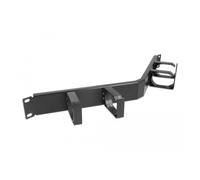 DeLOCK Panneau de gestion de câble 19¿ avec 4 crochets, angulé, 1U, noir