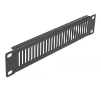 Delock Panneau de Placard réseau 10″ avec évents verticaux 1U Noir