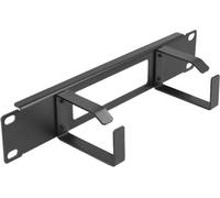DELOCK Panneau de rangement de câbles 10" ouverture+2 étriers 1U