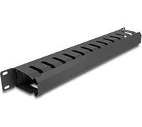 DELOCK Panneau de rangement de câbles 19" 1 UH noir