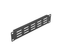 DeLOCK Panneau Réseau 10" 1U Noir Métal avec Évents Verticaux 44x254x10mm - Ventilation Optimale, Kit Montage Inclus