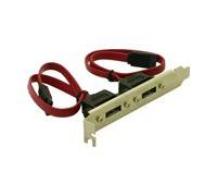 Delock - Panneau SATA interne vers externe - SATA (F) pour eSATA (M) - 45 cm - pour P/N: 70154