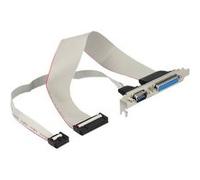 DeLock Slotbracket Connecteur d'extension 1x parallèle 1x série