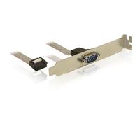 Delock - Panneau série - tête série 9 broches (F) pour DB-9 (M) - 27 cm
