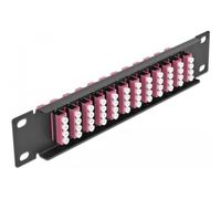Delock - Patch Panel - LC MM X 48 - Schwarz - 1U - 25,4 cm (10") (66780)