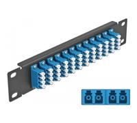 Delock - Patch Panel - LC SM X 48 - Schwarz - 1U - 25,4 cm (10") (66776)